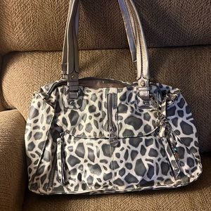 Kathy Van Zeeland Giraffe Print Satchel
